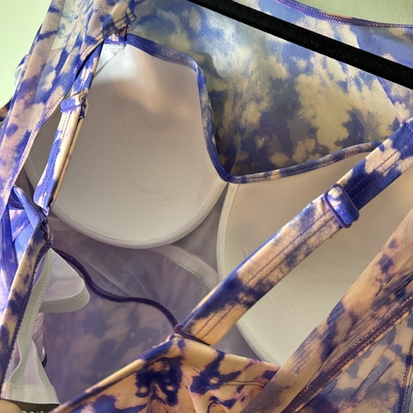 Torrid 5 DD/F Underwire Long Mesh Overlay Swim Dress With Brief - Picture 10 of 12